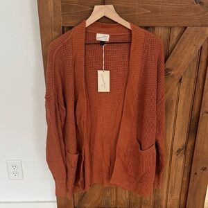 Universal Thread Women's Warm Orange Cardigan